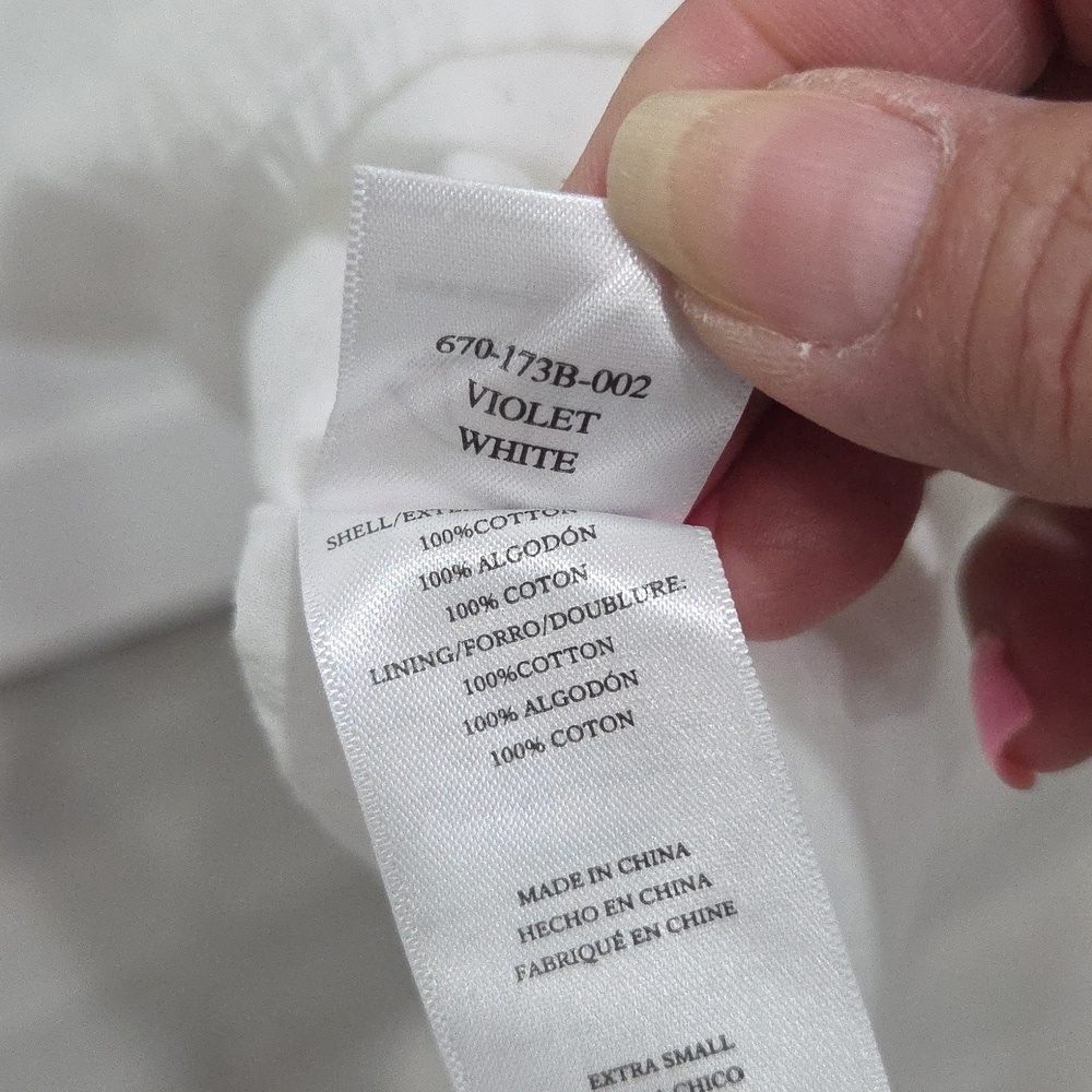 Rails Violet Tiered Cotton Voile Midi Dress In White, Nwot, XS - Picture 6 of 6